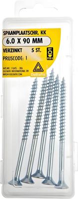 Spaanpl.schr. 6.0x90mm 5st Deltafix - Deltafix Spaanpl.schr. 6.0x90mm 5st Deltafix - Deltafix