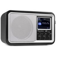 Audizio Parma draagbare DAB radio met Bluetooth en FM radio - Zilver - thumbnail