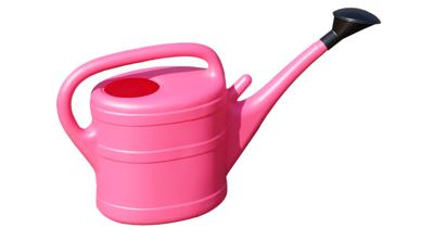 Geli kunststof gieter 10 liter roze