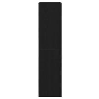 Kledingkast Zwart eiken 100 x 50 x 200 cm Bewerkt hout - thumbnail