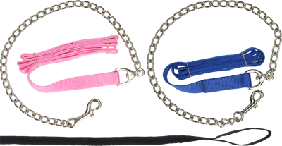 Geleidelijn met ketting zwart 250cm