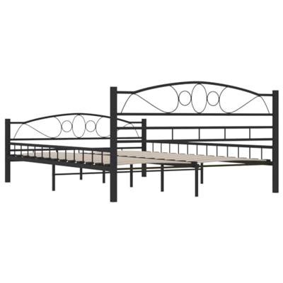 vidaXL Bedframe staal zwart 140x200 cm vidaXL Bedframe staal zwart 140x200 cm