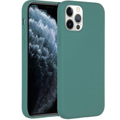 Accezz Liquid Silicone voor Apple iPhone 12 (Pro) Telefoonhoesje Groen Accezz Liquid Silicone voor Apple iPhone 12 (Pro) Telefoonhoesje Groen