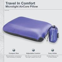 Cocoon Air Core Pillow Hyperlight Kussen Black/Dark Blue OS - thumbnail