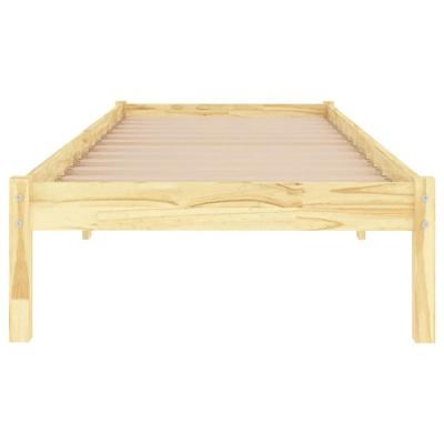 Bedframe massief hout 75x190 cm