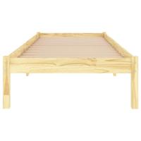 Bedframe massief hout 75x190 cm - thumbnail