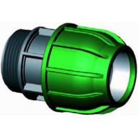 Koppeling met buitendraad - buiskoppeling - 32 mm x 1 1/4" - thumbnail