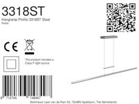 Steinhauer Lange hanglampProfilo rvs - 3318ST - thumbnail