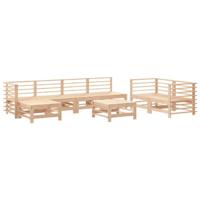 8-delige Loungeset massief grenenhout - thumbnail