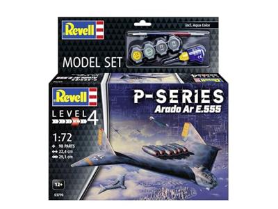 Revell modelbouwpakket - p-series - ar555 1:72 - 98dlg. - incl. basiskleuren verf