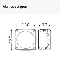Hensel DK 0600 G Aftakkast (b x h) 130 mm x 130 mm Grijs-wit (RAL 7035) IP66 1 stuk(s) - thumbnail