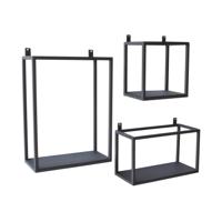 Urban Interiors wandboxes (Set van 3), kleur Vintage Black - thumbnail