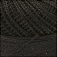 Creativ Company Mercerised katoengaren, zwart, 20 gr/ 1 bol - thumbnail