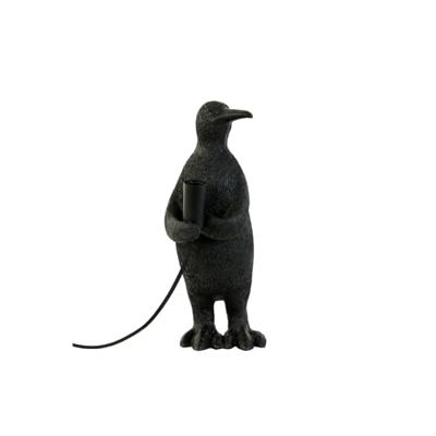 Light & Living Tafellamp 'Penguin' 34cm, kleur Mat Zwart