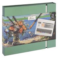 Creative Craft Group Aquarel art verf- en tekenset, 21dlg. - thumbnail