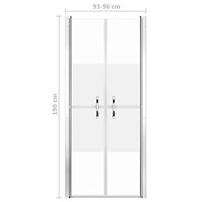 VidaXL Douchedeur 96x190 cm esg halfmat