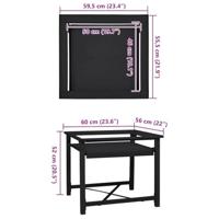 Wasmachine Pedestal Zwart 64 x 55 x 32.5 cm Staal - thumbnail