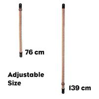 Cascha HH 2200 ukelele draagband jacquard regenboog - thumbnail