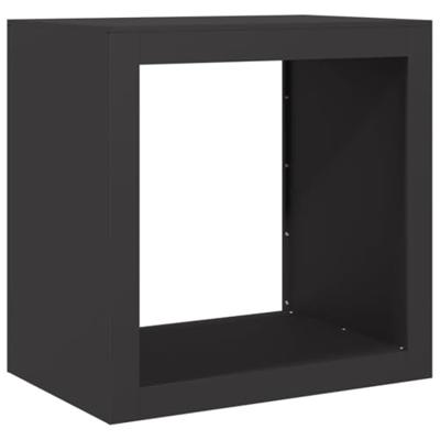 VidaXL Haardhoutrek 60x40x60 cm staal zwart VidaXL Haardhoutrek 60x40x60 cm staal zwart