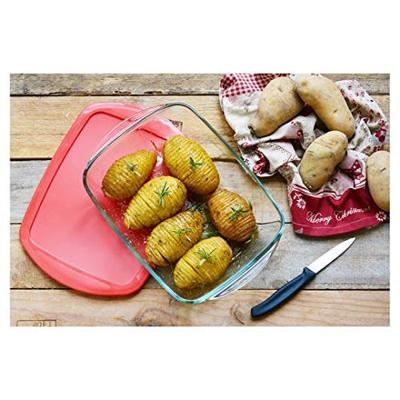 Pyrex Cook and Store Glazen Schaal met Deksel 2.5L Groen/Transparant