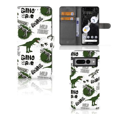 Telefoonhoesje | Met pasjeshouder | voor Google Pixel 7 Pro Dinosaurus
