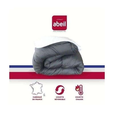 ABEIL Tweekleurig dekbed - 240 x 260 cm - Wit en grijs