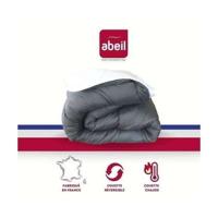 ABEIL Tweekleurig dekbed - 240 x 260 cm - Wit en grijs - thumbnail