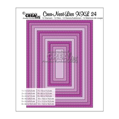 Crealies • crea-nest-lies xxl snijmal no.24 rechthoeken