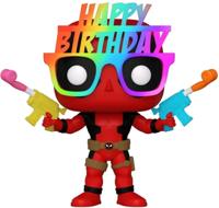 Deadpool Funko Pop Vinyl: Birthday Glasses Deadpool - thumbnail
