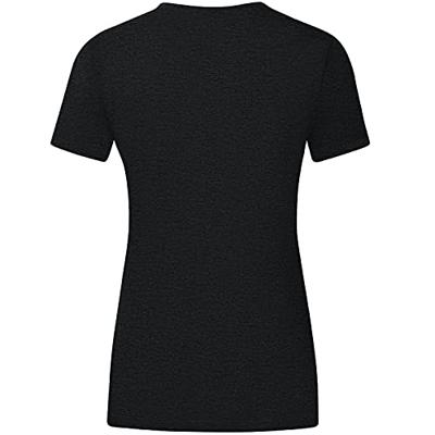 JAKO 6160D T-Shirt Promo Dames - Zwart Gemeleerd/Fluo Oranje - 40