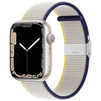 Nylon bandje met klemsluiting - Wit - Geschikt voor Apple Watch 38mm / 40mm / 41mm / 42mm - thumbnail