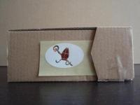 Etiket Sint/mijter wit/goud/rood ov38x24 - thumbnail