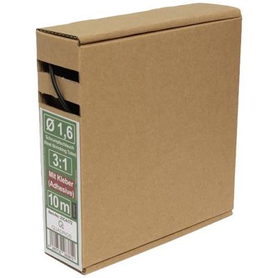 Quadrios 23CA172 Krimpkous met lijm Zwart 1.6 mm Krimpverhouding:3:1 10 m Quadrios 23CA172 Krimpkous met lijm Zwart 1.6 mm Krimpverhouding:3:1 10 m