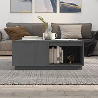 Salontafel 100x101x40,5 cm massief grenenhout grijs - thumbnail