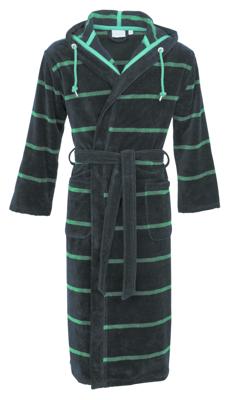 Carl Ross Carl Ross heren badjas 581300 night blue/emerald green 52/54