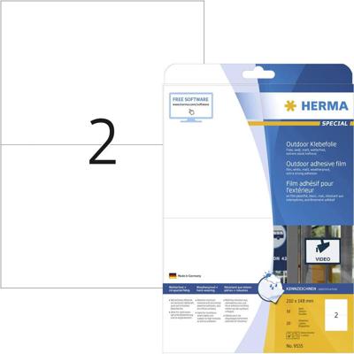 Etiket HERMA 9535 210x148mm weerbestendig wit 20stuks Etiket HERMA 9535 210x148mm weerbestendig wit 20stuks
