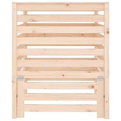 VidaXL Compostbak 82,5x82,5x99,5 cm massief grenenhout