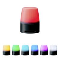 Patlite Signaallamp NE-M1ATB-M NE-M1ATB-M Helder Continulicht, Knipperlicht 12 V/DC, 24 V/DC - thumbnail