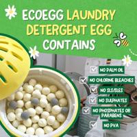 Ecoegg Navulling wasbal - fragrance free - 50 wasjes - thumbnail