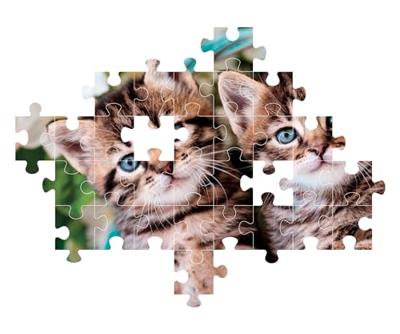 Clementoni legpuzzel super color lovely kitty twins, 60st.