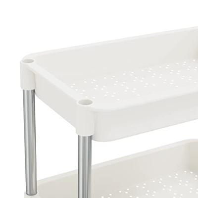 VidaXL Keukentrolley 5-laags 42x29x128 cm ijzer en abs wit