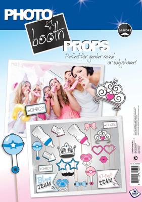 Foto Props Gender Reveal 20 stuks