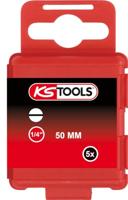 KS Tools 911.2750 Gleuf-bit 4 mm S2-staal Vernikkeld E 6.3 5 stuk(s) - thumbnail