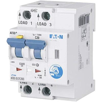 Eaton 187222 Brandbeveiligingsschakelaar 2-polig 20 A 0.03 A 230 V/AC 1 stuk(s) Eaton 187222 Brandbeveiligingsschakelaar 2-polig 20 A 0.03 A 230 V/AC 1 stuk(s)