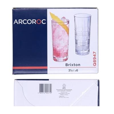 Glazenset Arcoroc Brixton Transparant Glas 310 ml (6 Stuks) Glazenset Arcoroc Brixton Transparant Glas 310 ml (6 Stuks)