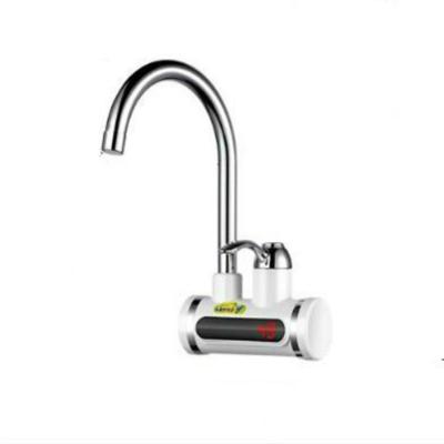 220V keuken tankless boiler Instant elektrische kraan elektrische kachel kraan met temperatuur display (water uit kant)