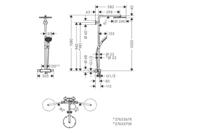 Doucheset HansGrohe Raindance Select S 240 1jet PowderRain Met Thermostaat Geborsteld Brons - thumbnail