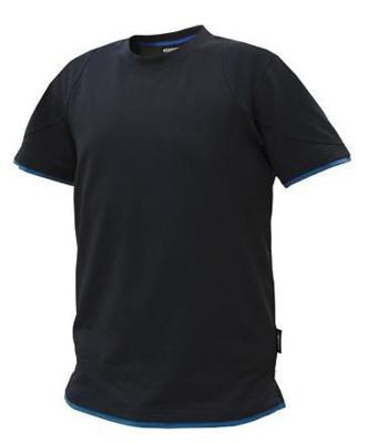 DASSY t-shirt kinetic zwart/azuurblauw xxl