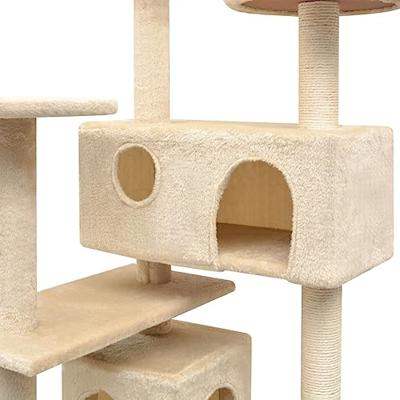 VidaXL Kattenkrabpaal met sisal krabpalen 125 cm beige