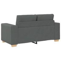 Loveseat bank 120 cm stof donkergrijs - thumbnail
